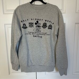 Authentic Walt Disney World grey sweatshirt sz S